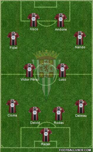 Córdoba C.F., S.A.D. Formation 2016
