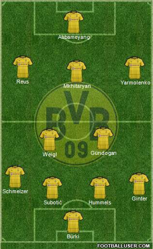 Borussia Dortmund Formation 2016