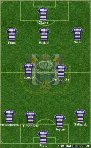 RSC Anderlecht Formation 2016