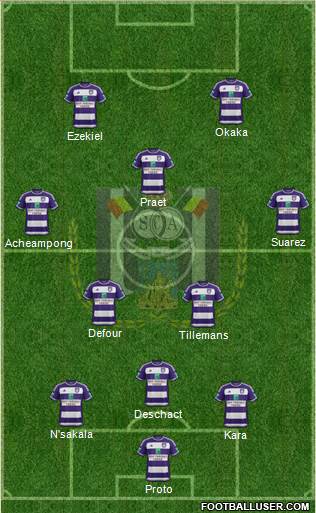 RSC Anderlecht Formation 2016