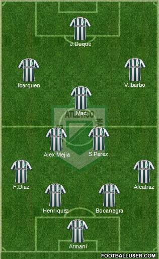 CDC Atlético Nacional Formation 2016