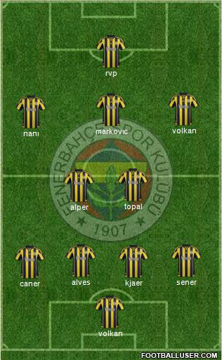 Fenerbahçe SK Formation 2016