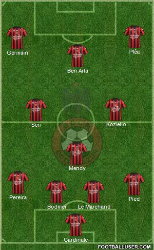 OGC Nice Côte d'Azur Formation 2016