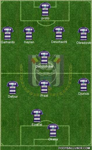 RSC Anderlecht Formation 2016