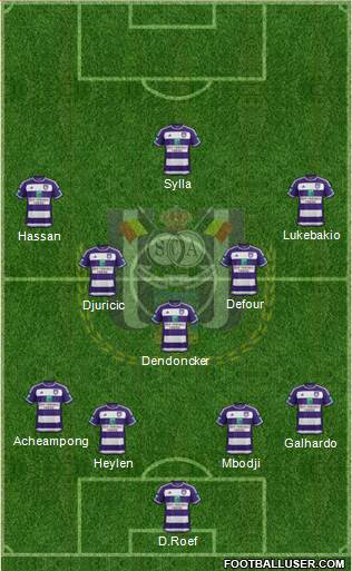 RSC Anderlecht Formation 2016