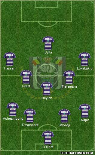 RSC Anderlecht Formation 2016