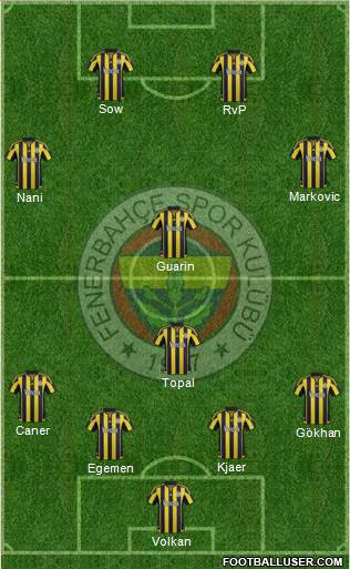 Fenerbahçe SK Formation 2016