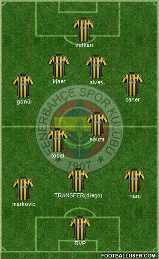 Fenerbahçe SK Formation 2016