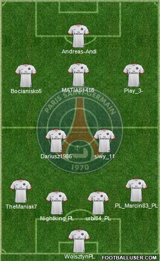 Paris Saint-Germain Formation 2016