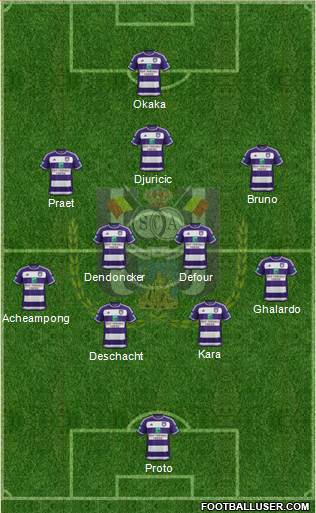 RSC Anderlecht Formation 2016