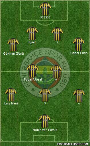 Fenerbahçe SK Formation 2016