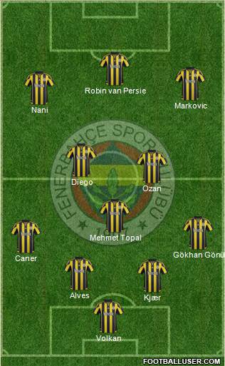 Fenerbahçe SK Formation 2016