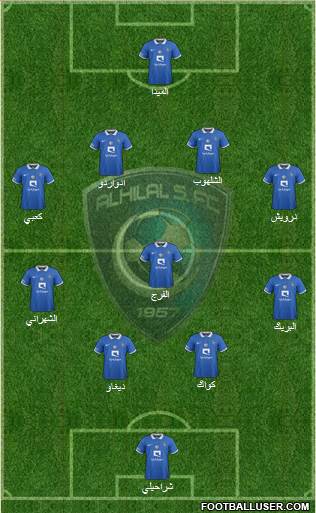 Al-Hilal (KSA) Formation 2016
