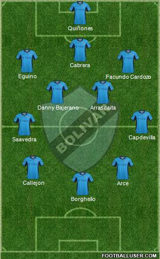 C Bolívar football formation