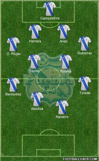 Club Puebla de la Franja Formation 2016