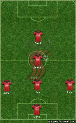 FK Sloboda Tuzla Formation 2016