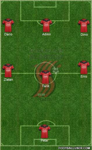 FK Sloboda Tuzla Formation 2016