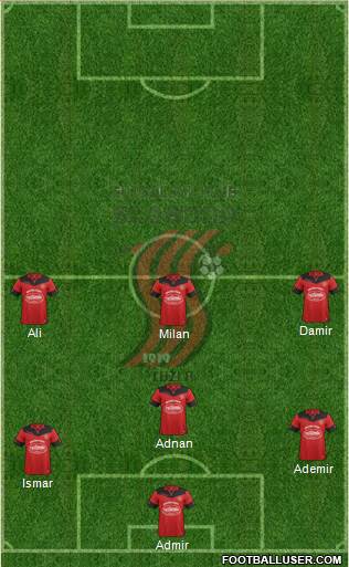 FK Sloboda Tuzla Formation 2016