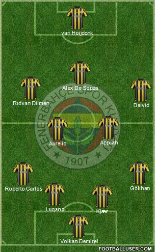 Fenerbahçe SK Formation 2016