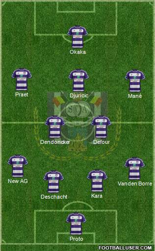 RSC Anderlecht Formation 2016