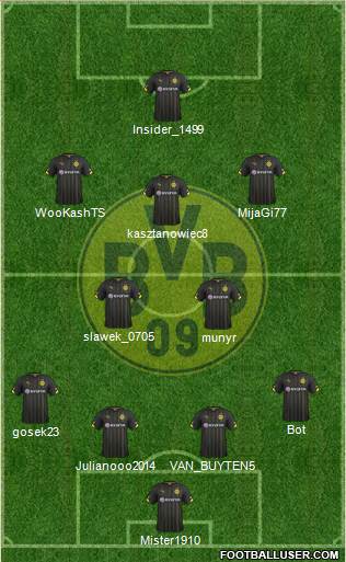 Borussia Dortmund Formation 2016