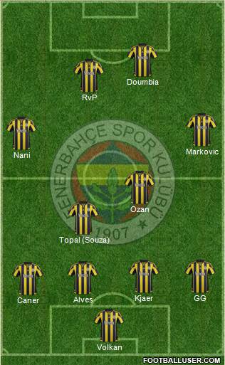 Fenerbahçe SK Formation 2016