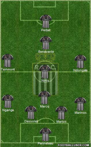 Sporting du Pays de Charleroi 4-1-3-2 football formation