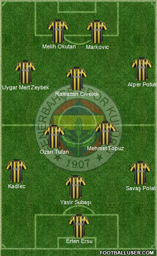 Fenerbahçe SK Formation 2016