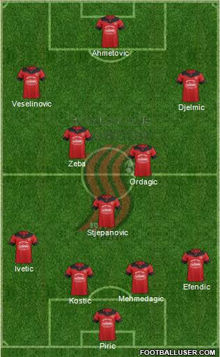 FK Sloboda Tuzla Formation 2016