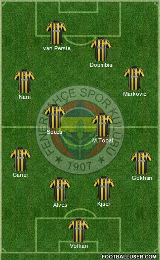 Fenerbahçe SK Formation 2016