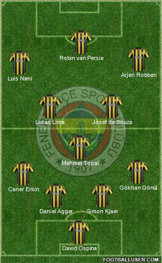 Fenerbahçe SK Formation 2016