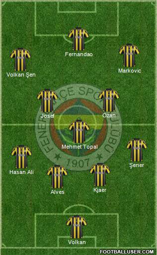 Fenerbahçe SK Formation 2016