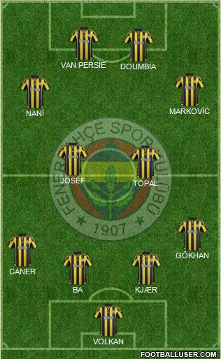 Fenerbahçe SK Formation 2016