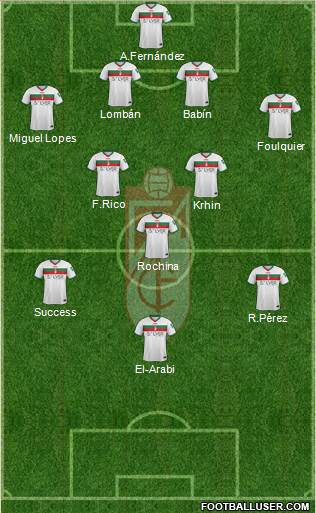 Granada C.F. Formation 2016