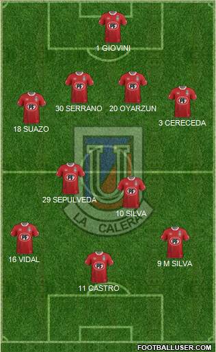 CD Unión La Calera S.A.D.P. Formation 2016