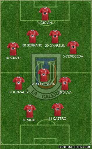 CD Unión La Calera S.A.D.P. Formation 2016