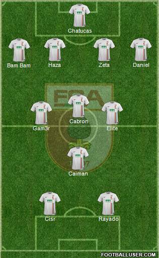 FC Augsburg Formation 2016