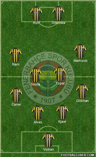 Fenerbahçe SK Formation 2016