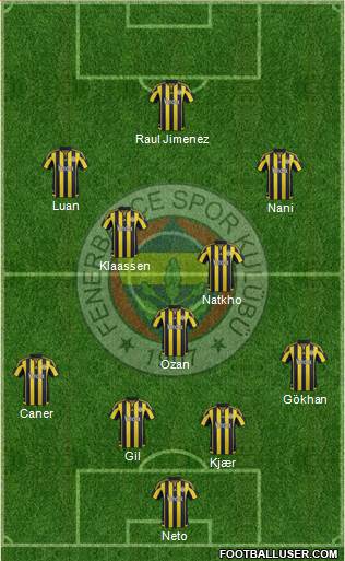 Fenerbahçe SK Formation 2016