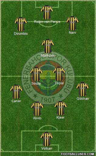 Fenerbahçe SK Formation 2016