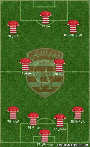 Club Africain Tunis Formation 2016