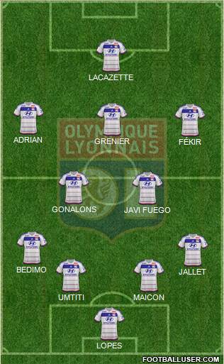 Olympique Lyonnais Formation 2016