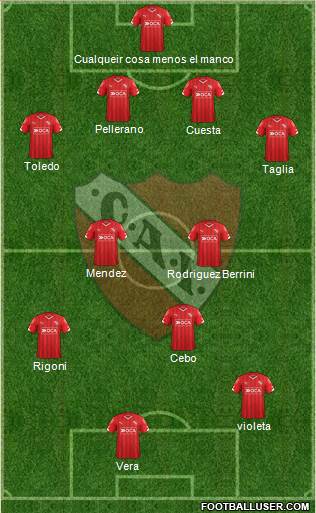 Independiente Formation 2016