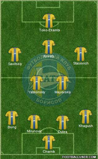 BATE Borisov Formation 2016