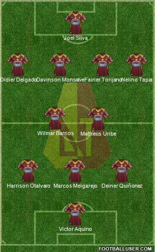 CC Deportes Tolima Formation 2016