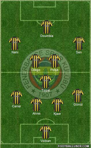 Fenerbahçe SK Formation 2016