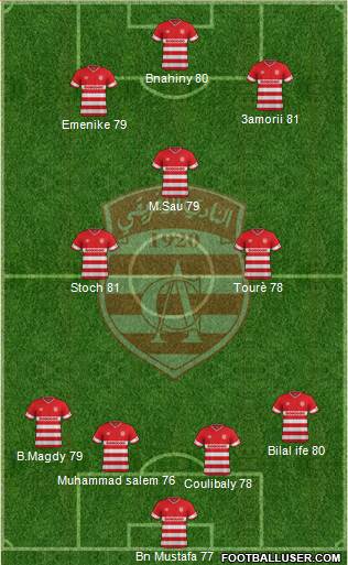 Club Africain Tunis Formation 2016