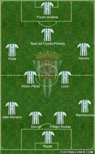 Córdoba C.F., S.A.D. Formation 2016