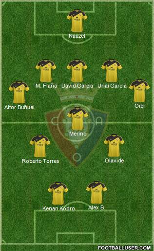 C. At. Osasuna Formation 2016