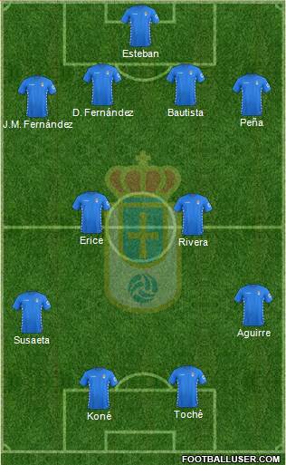 Real Oviedo S.A.D. Formation 2016